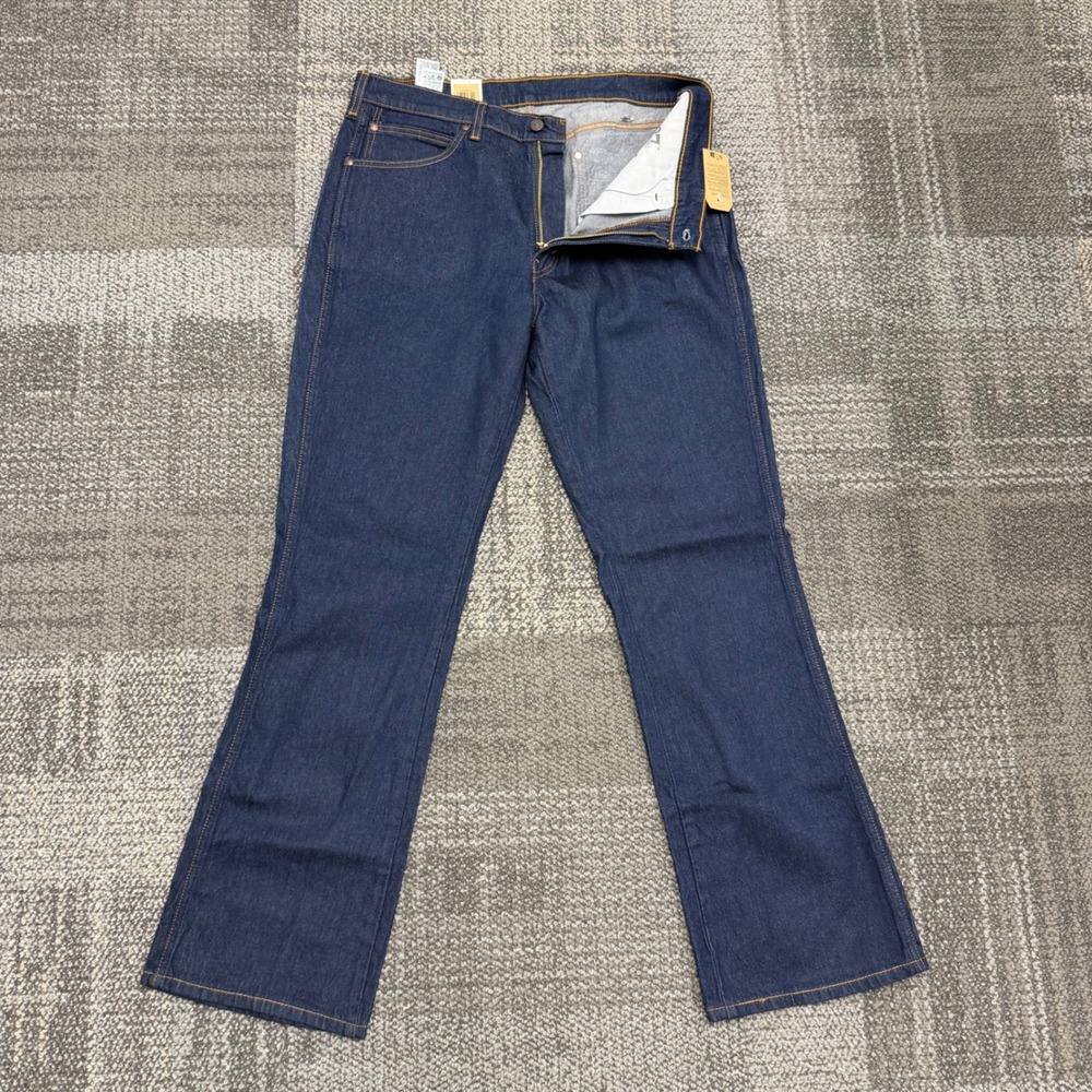 Levi's 537 Western Bootcut Jeans Mens 36x34 Blue Dark Wash Denim Cowboy
